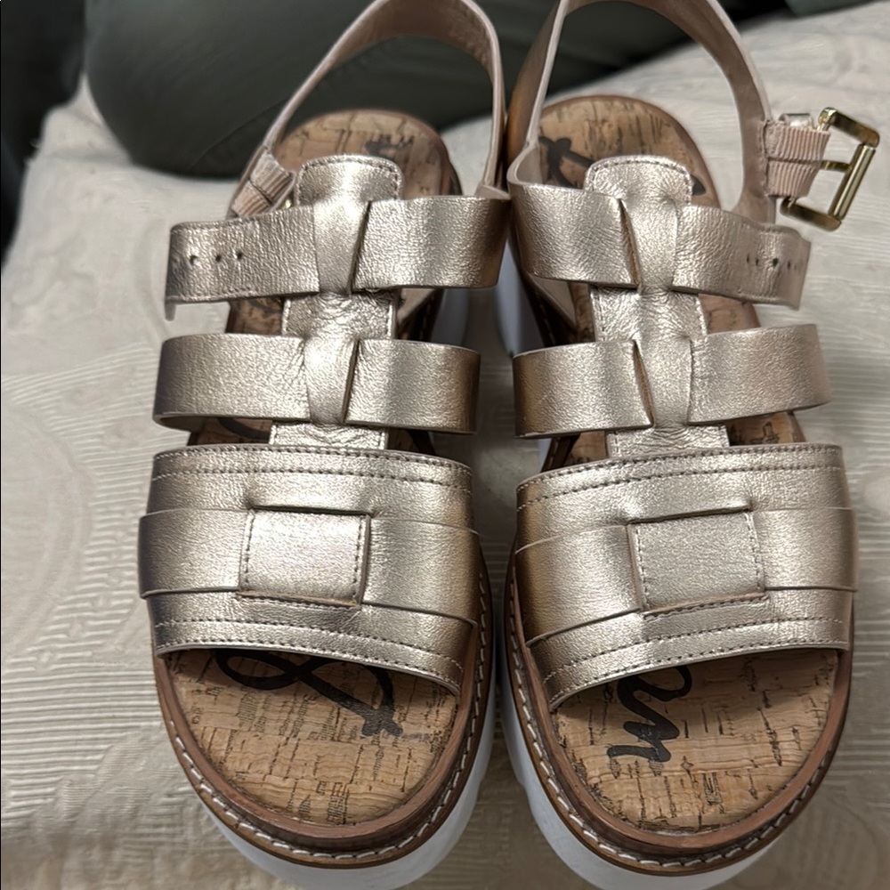 Sam Edelman Russel Metallic Sandals